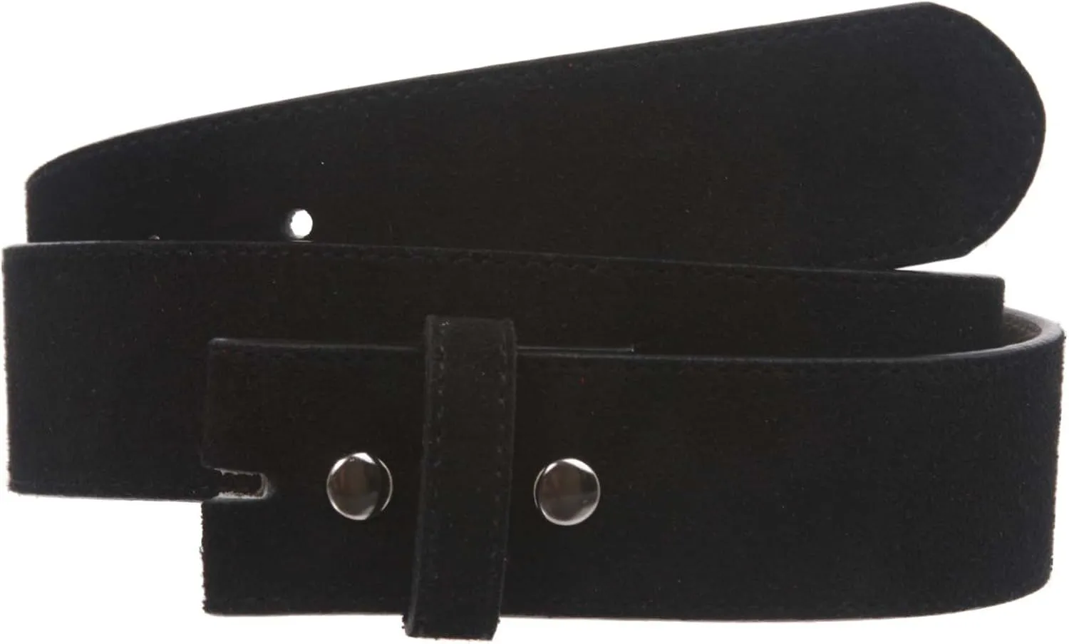 1 1/2" Snap On Suede Leather Belt Strap