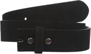 1 1/2" Snap On Suede Leather Belt Strap