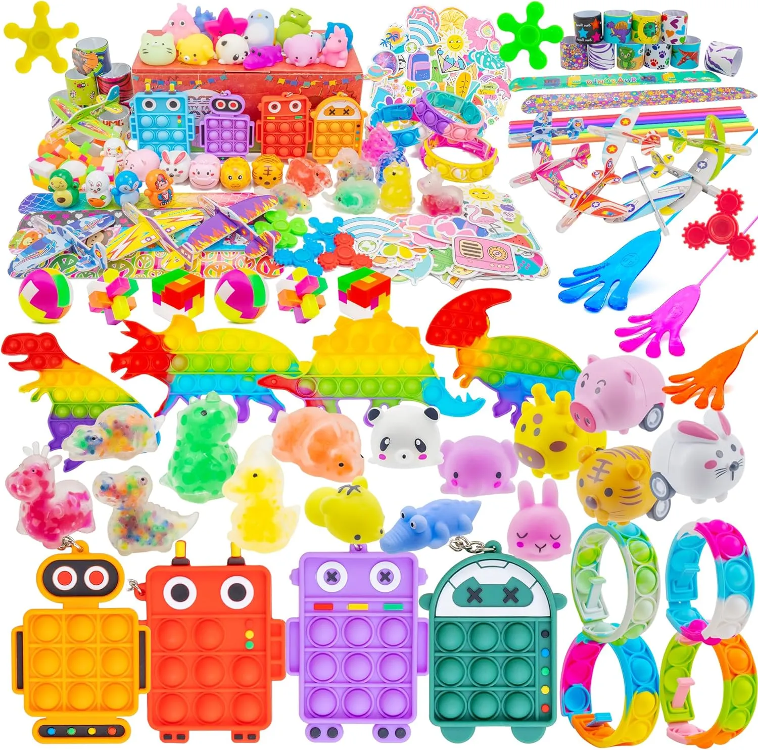 115 PCS Premium Party Favors Toy for Kids 4-8-12, Treasure Box Toys, Goodie Bags Stuffer, Prize Box Toys, Birthday Gifts, School Classroom Rewards, Treasure Chest, Carnival Prizes