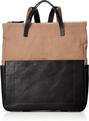 2-Way Canvas & Leather Bag