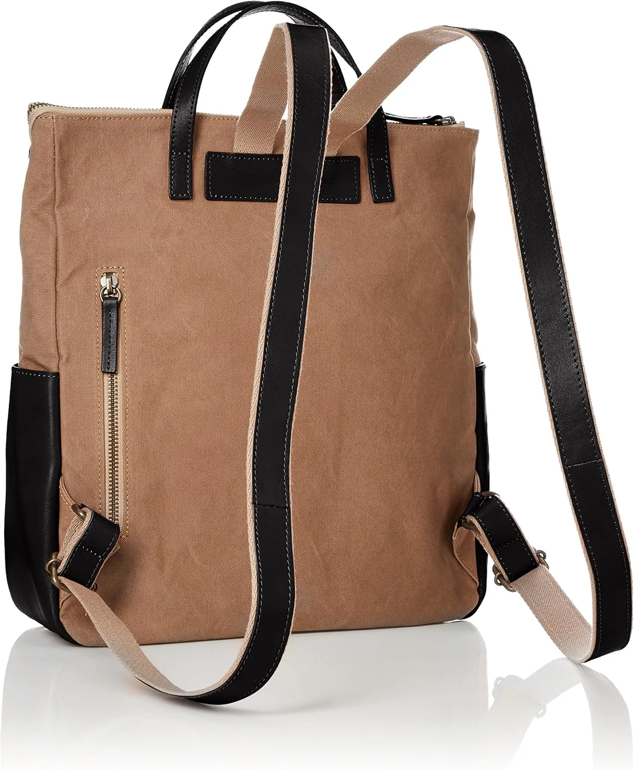 2-Way Canvas & Leather Bag