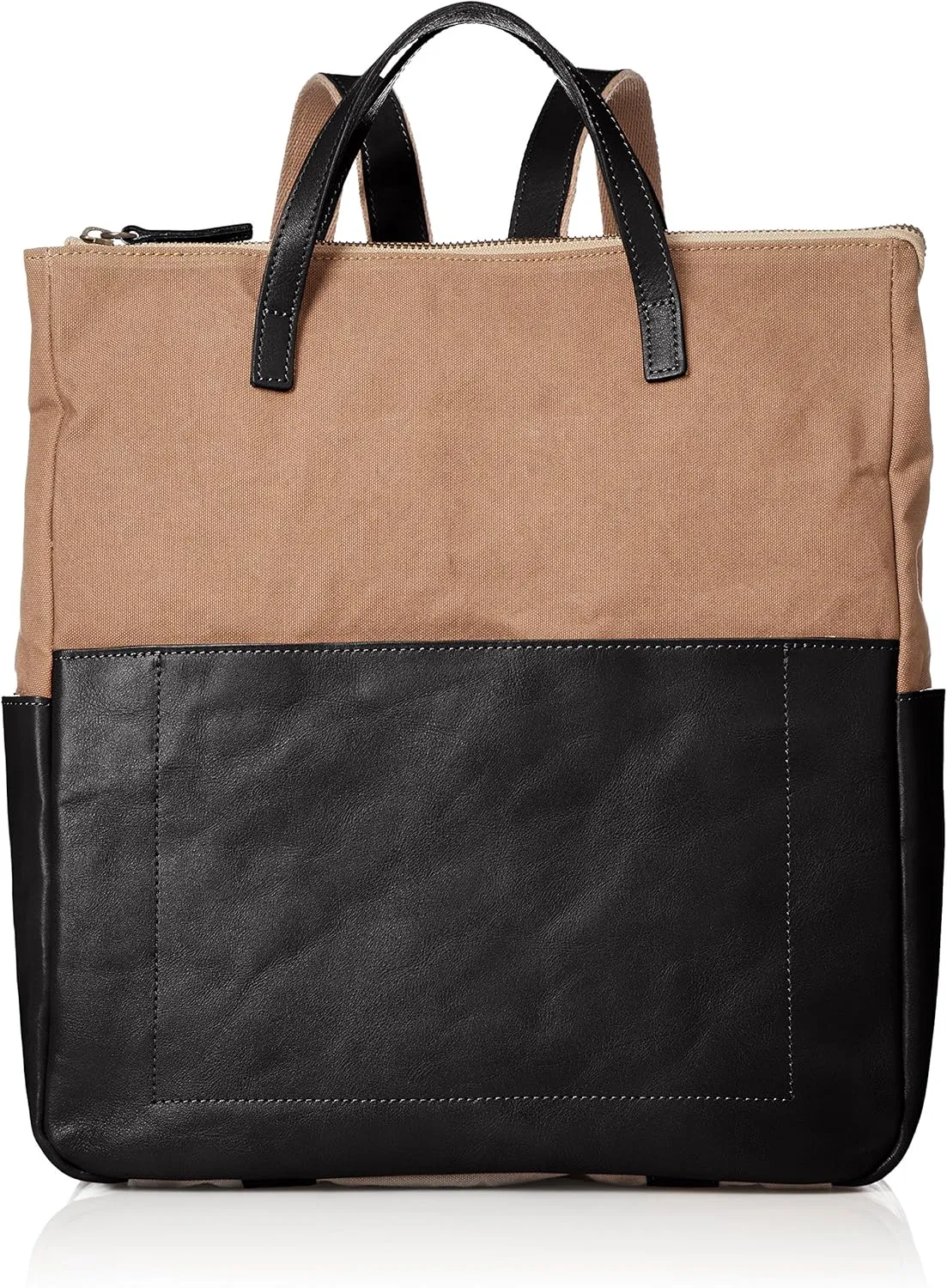 2-Way Canvas & Leather Bag