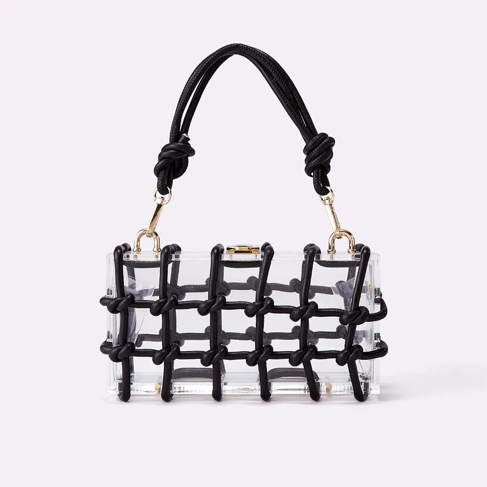 2025 2025 New popular women's bags, handbags, shiny rhinestones, handmade dinner bags, Popular trade handbags, acrylic handbags.