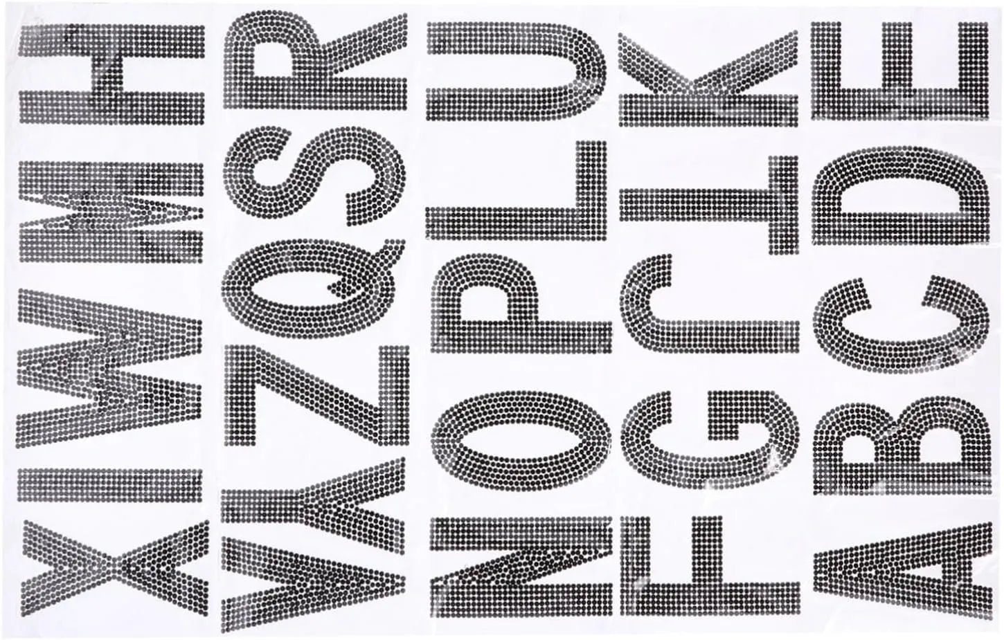 26Pcs Rhinestone Alphabet Letter Adhesive Stickers for DIY Art Craft Self Adhesive Glitter Decor for Bags Clothes and Home Projects for Creative Embellishments
