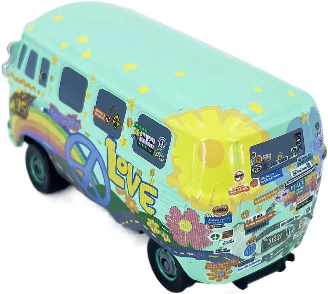 2PCS Portable Small Toy Car 1:55 Diecast Model Metal Body Racers for Preschool Kids 3  Year Boy Gift (Sarge Fillmore)
