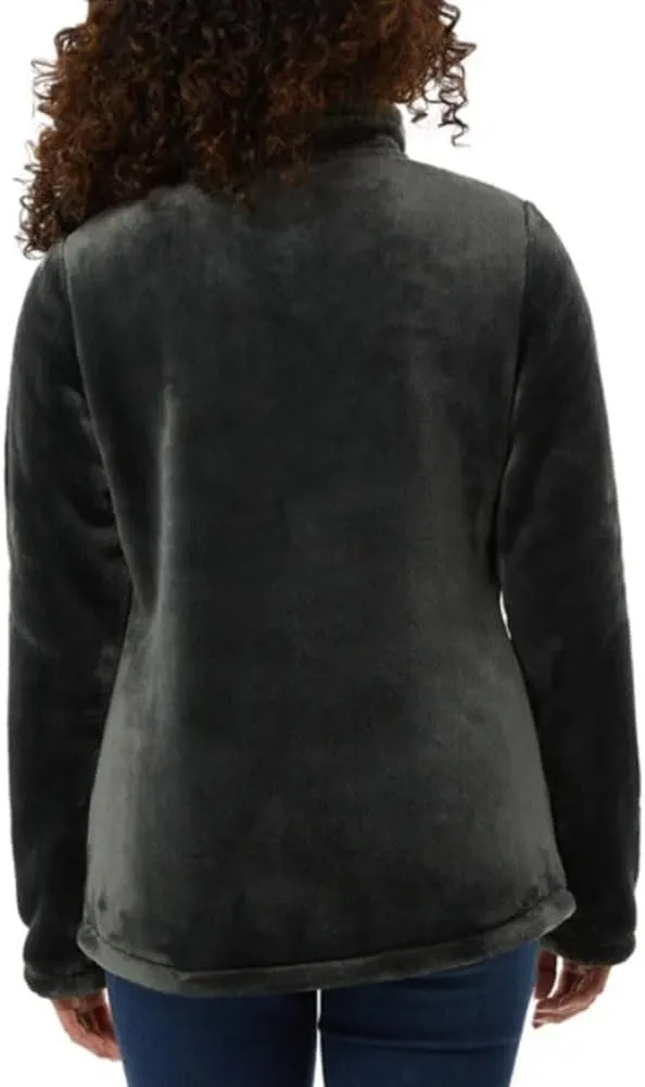 32 Degrees Women's Plush Faux Fur Jacket – Full Zip, Soft & Cozy