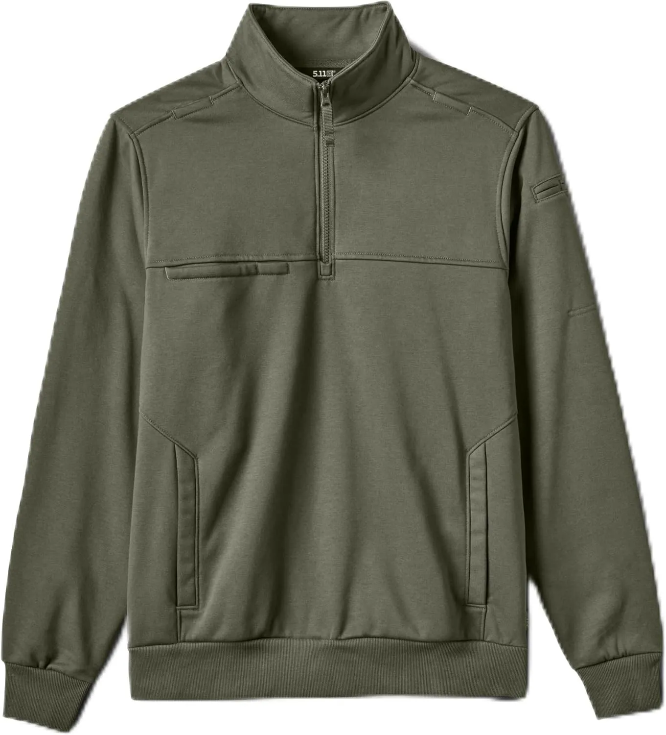 5.11 Tactical Men's Job Shirt 1/4 Zip 2.0, 100% Cotton Canvas, Style 72534ABR, Regular or Tall Lengths