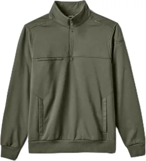 5.11 Tactical Men's Job Shirt 1/4 Zip 2.0, 100% Cotton Canvas, Style 72534ABR, Regular or Tall Lengths