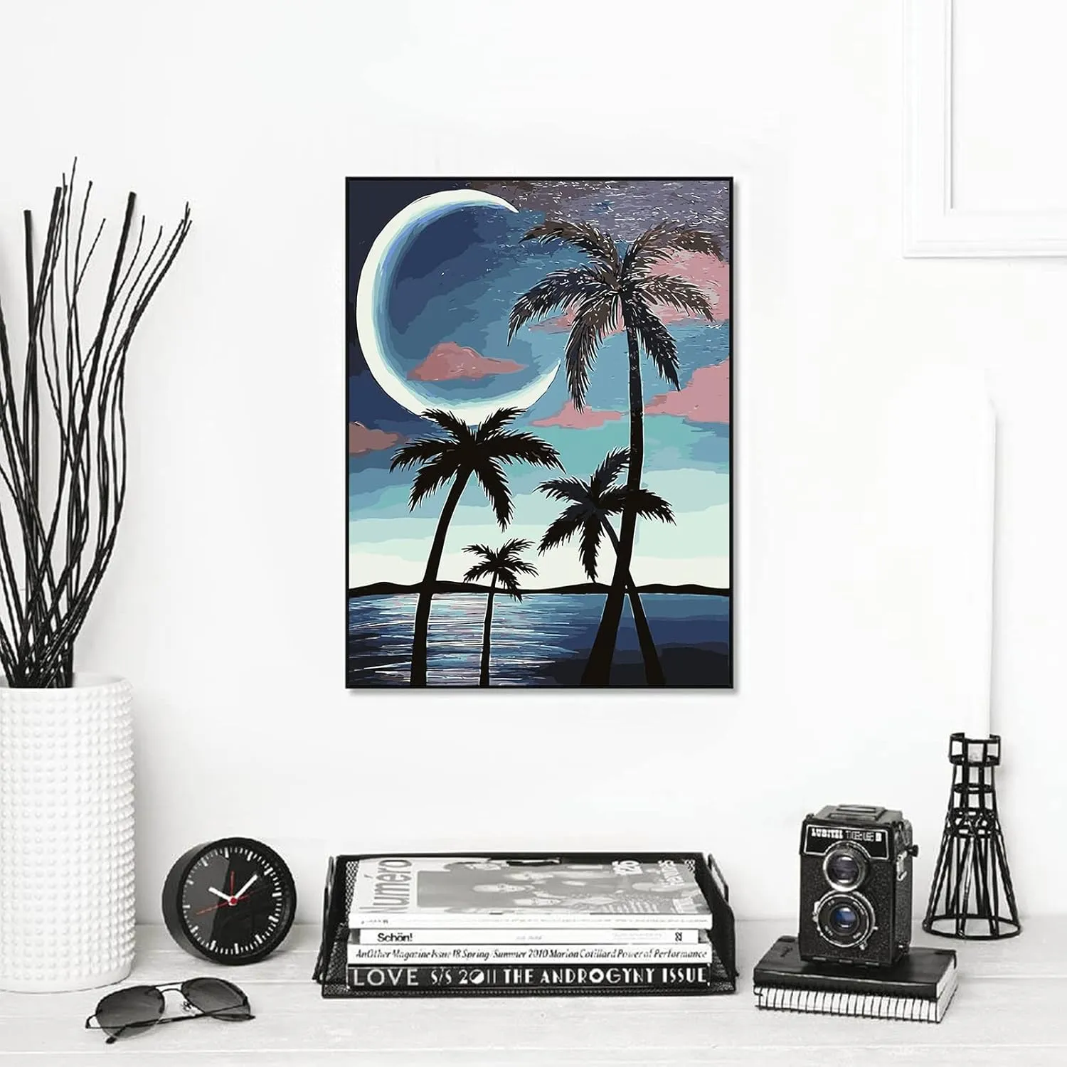 abcGoodefg Diamond Art Kits for Adults 6 Pack, DIY 5D Diamond Art Paintings Beach Sunset Round Full Drill Paint by Diamonds, 12x16 inch