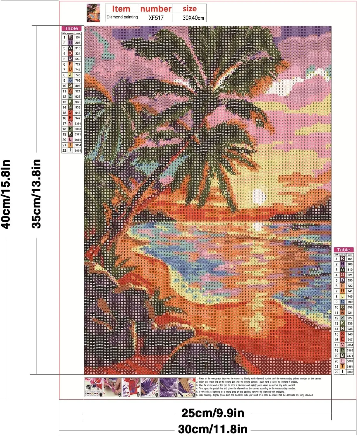 abcGoodefg Diamond Art Kits for Adults 6 Pack, DIY 5D Diamond Art Paintings Beach Sunset Round Full Drill Paint by Diamonds, 12x16 inch