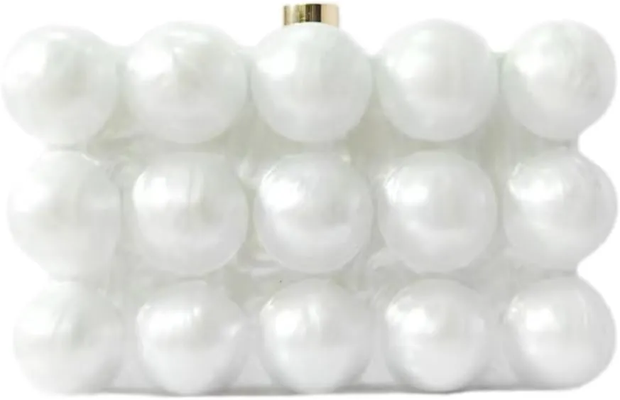 Acrylic Bubble Bag Luxury Marble Clutch Evening Purses for Women Glitter Handbag for Wedding Party Prom