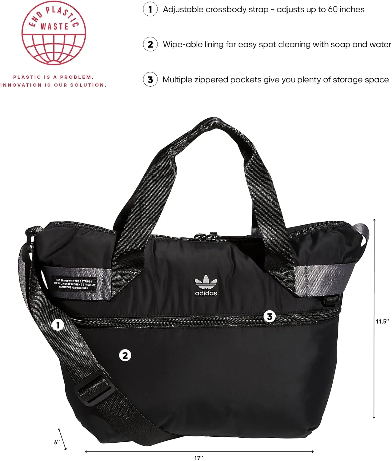 adidas Originals Puffer Shopper Tote Bag