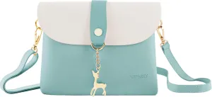 AISPARKY Small Crossbody Purse, PU Leather Small Purse for Girls With Pendant With Strap/Gold Chain Strap