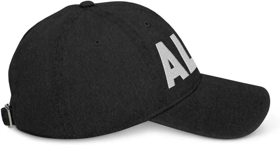 ALO Airport Hat (Embroidered Denim Cap) Flying to Waterloo Airport Gift