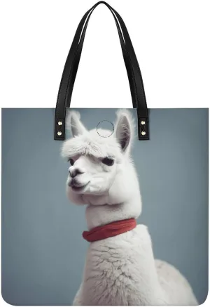 Alpaca Large Leather Handbags Women Fashion Handbag Multifunctional Travel Bag It Is A Great Gift for Mothers, Teachers, Friends, Bridesmaids