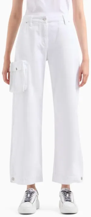 Armani Exchange Women's Love Pocket Denim Cargo Pants