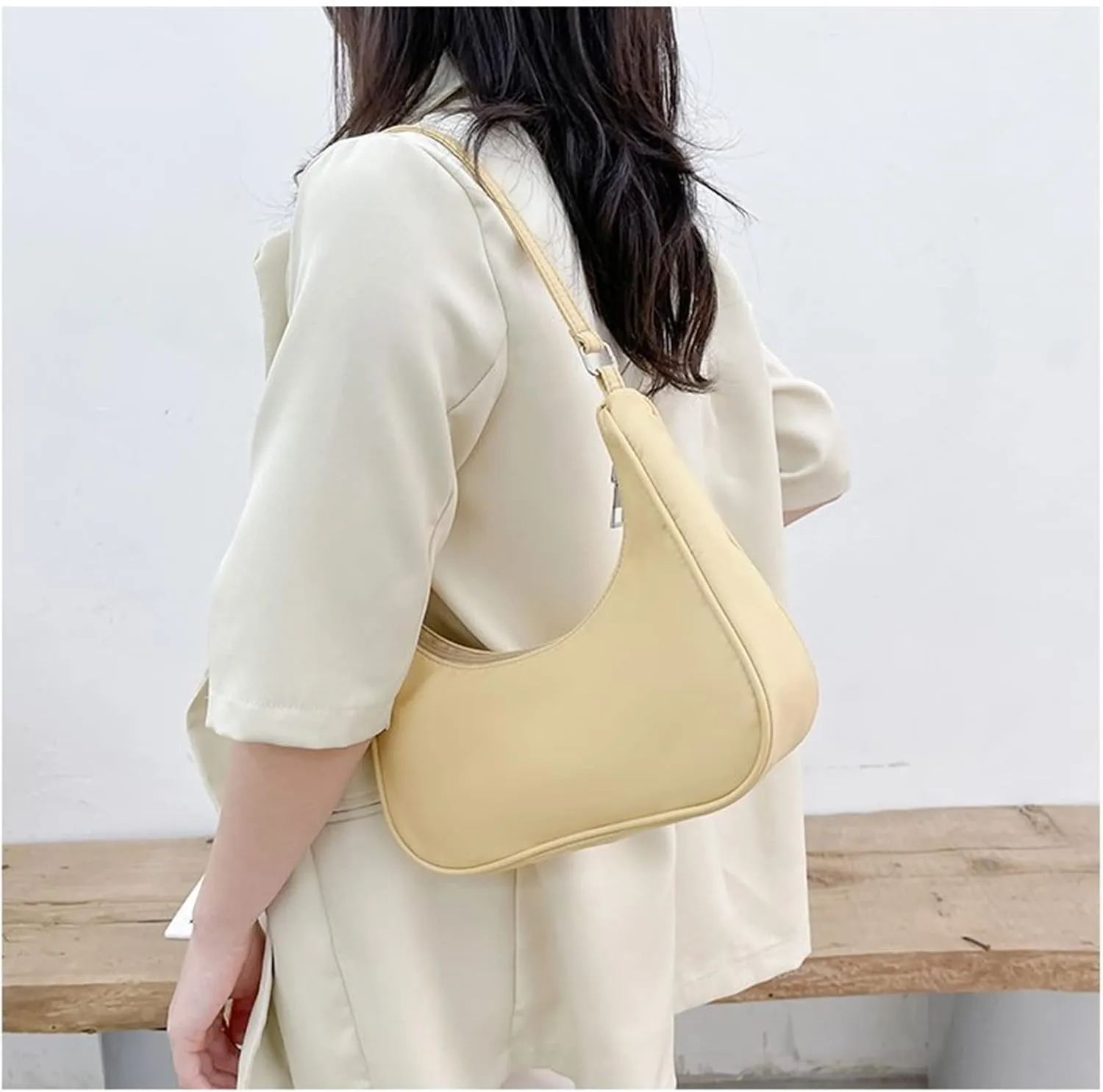 Armpit Purse Fashion Solid Color Shoulder Underarm Bags Purses Handbags Elegant Hobo Bags for Women