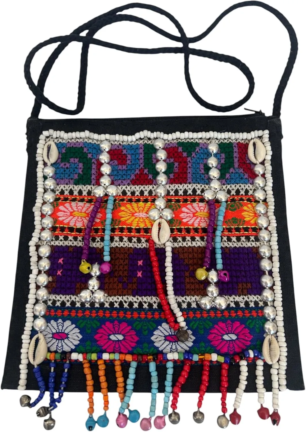 Asian Colourful Ethnic Hmong Tribal Festival Hippy Travel Shoulder Bag