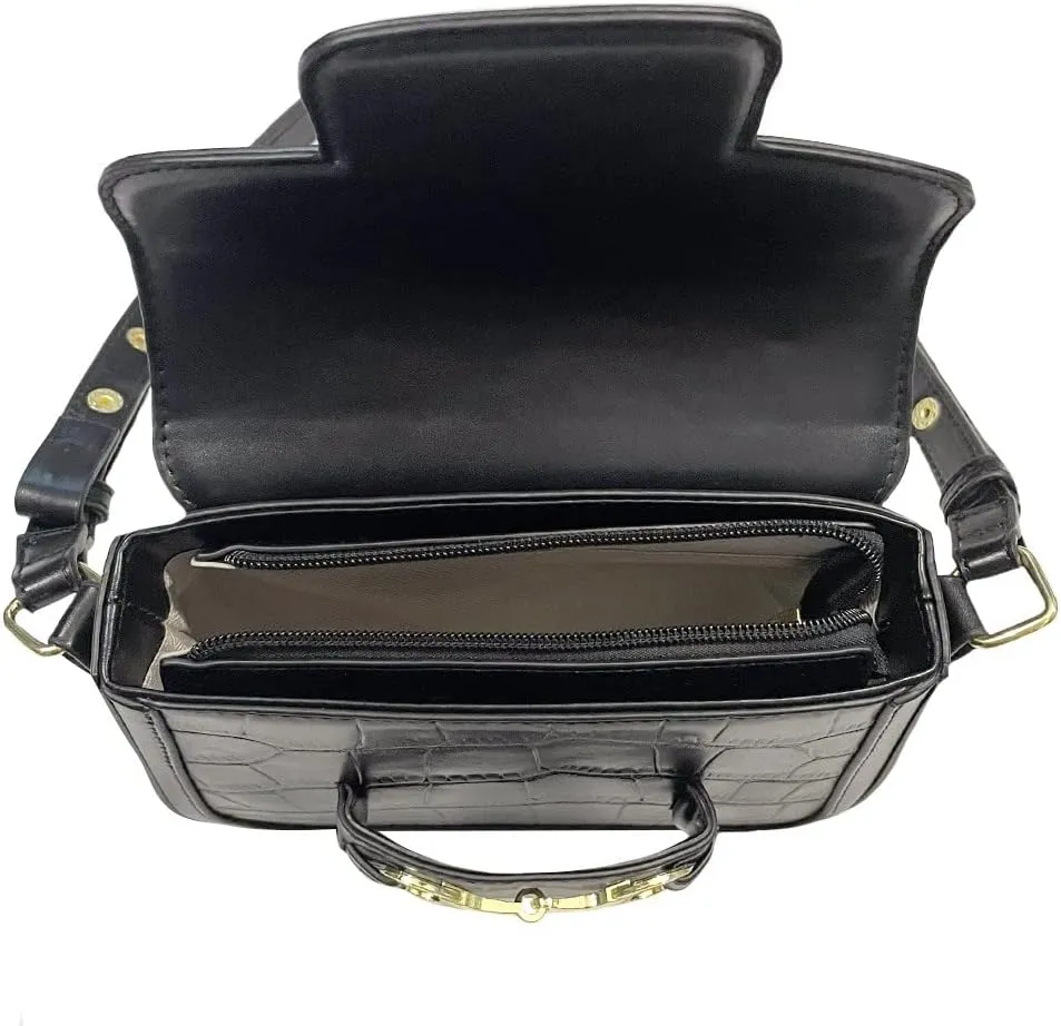 AWST Int'l Snaffle Bit Shoulder Bag- Black