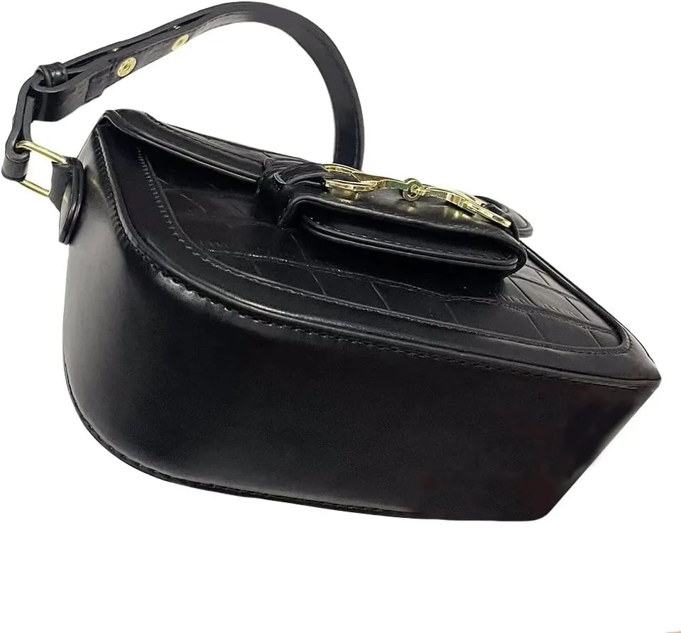 AWST Int'l Snaffle Bit Shoulder Bag- Black