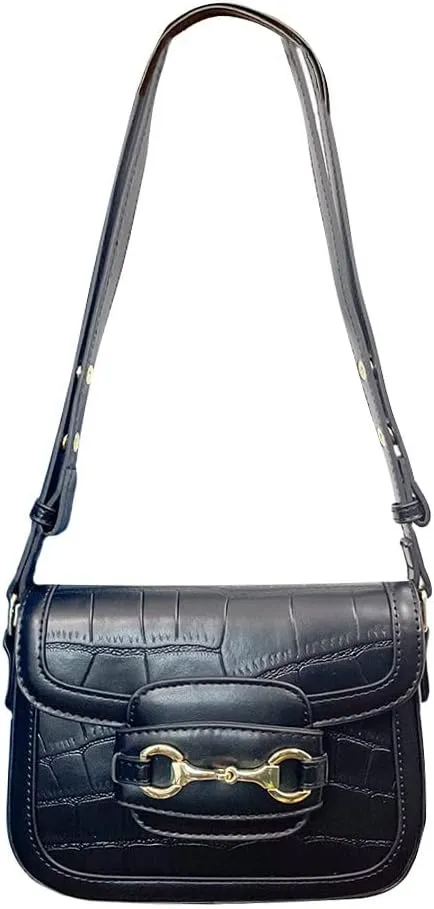 AWST Int'l Snaffle Bit Shoulder Bag- Black
