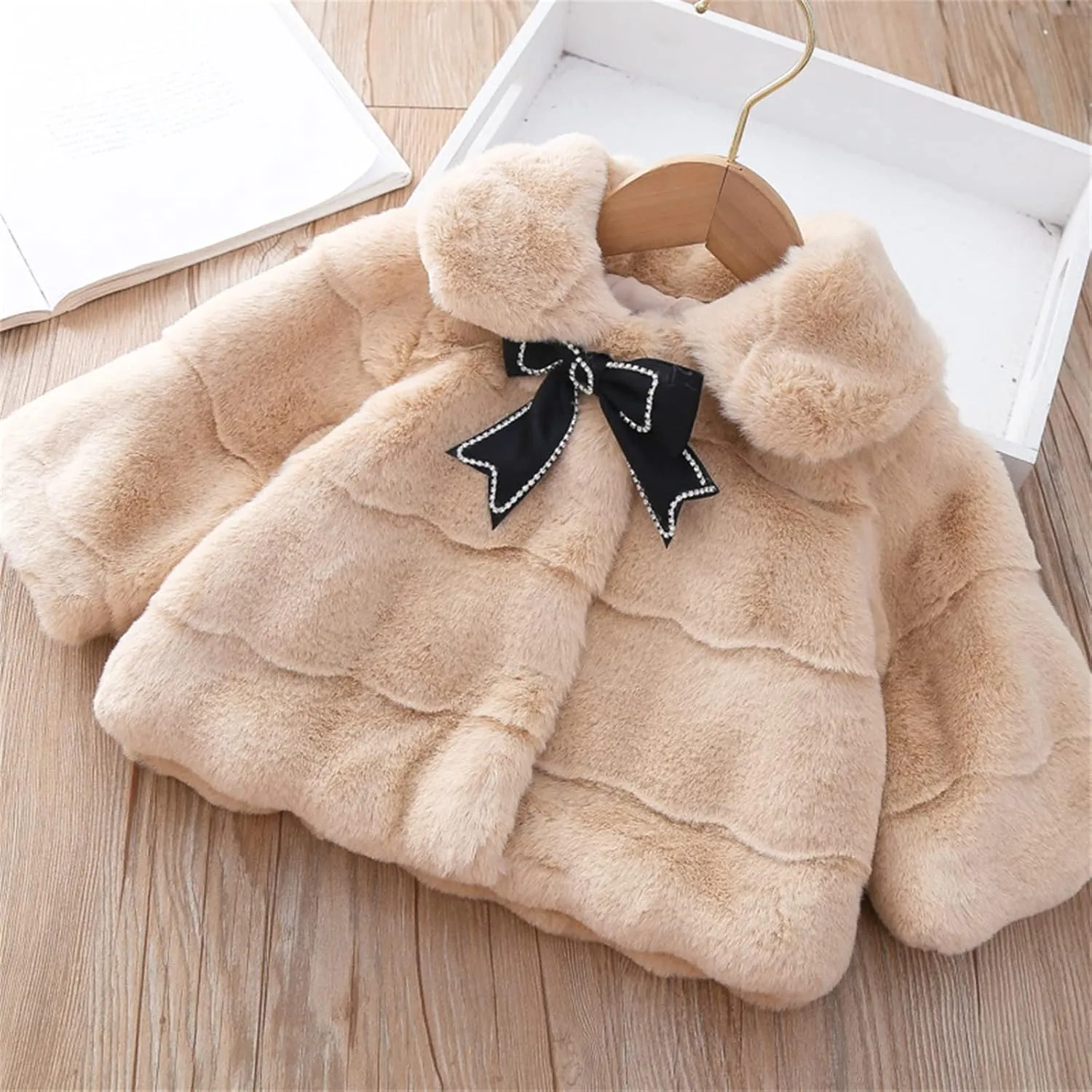 Baby Winter Clothes Kids Furry Cape Cloak Jacket Fleece Cloak Coat Toddler Baby Girl Coats Winter Warm Shawl Poncho