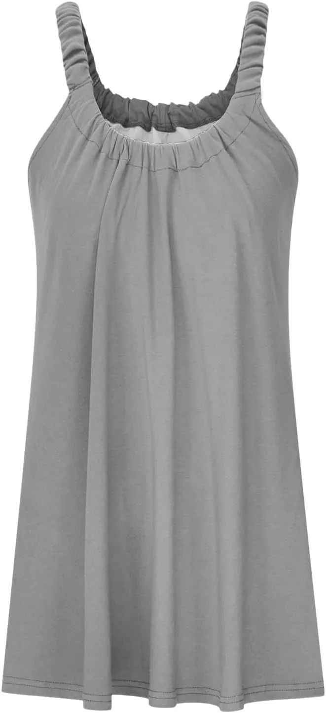 Backless Camisole Mini Dress: Ideal for Transitioning from Beach to Boardwalk, A Solid Color Stretchy Swim Cover Up