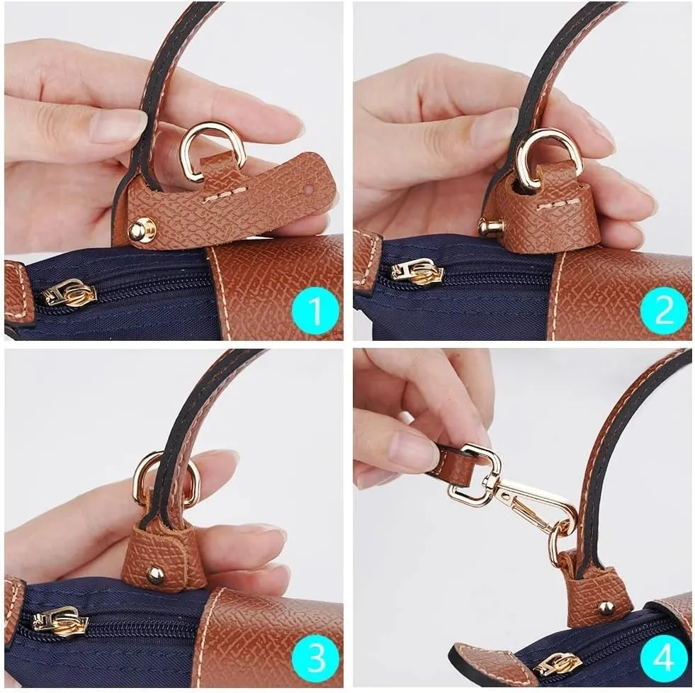 Bag Straps Adjustable Bag Strap for Long Mini Bag Free Punching Modification Transformation Accessories for Mini Bag Shoulder Strap Adjustable Bag Straps(Brown)