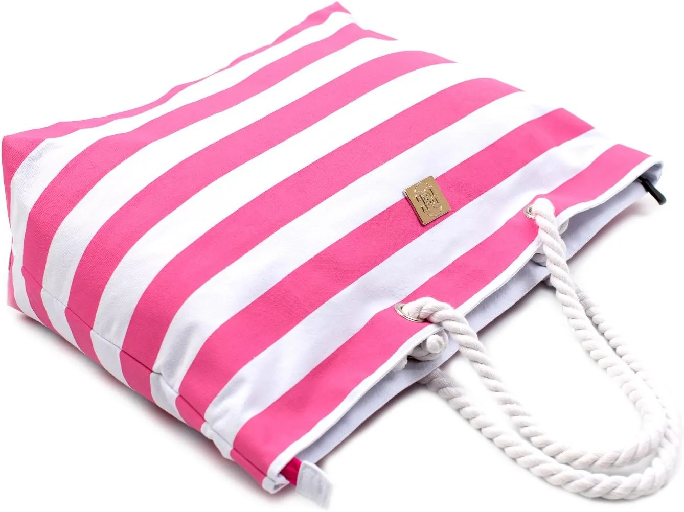 Bag&Carry Large Beach Tote Bag With Zipper - XL Beach Bags Waterproof Sandproof - Oversized Beach Bag With Pockets
