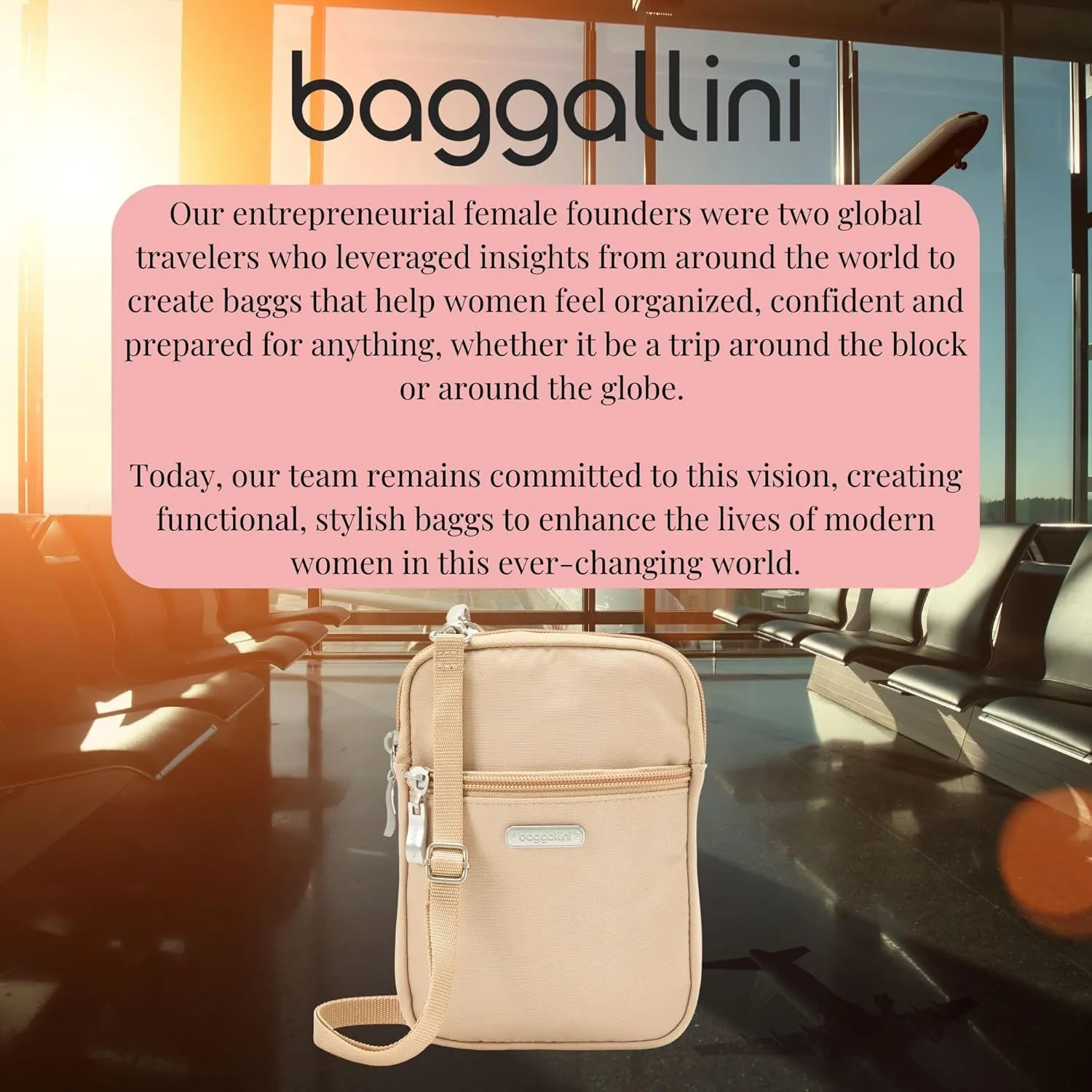Baggallini Women's Essential Mini Crossbody Bag