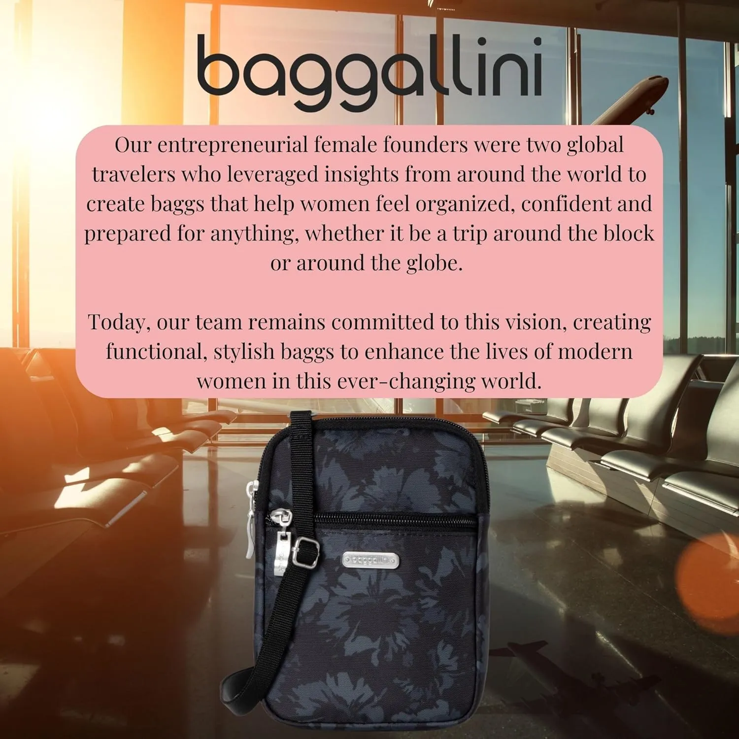 Baggallini Women's Essential Mini Crossbody Bag