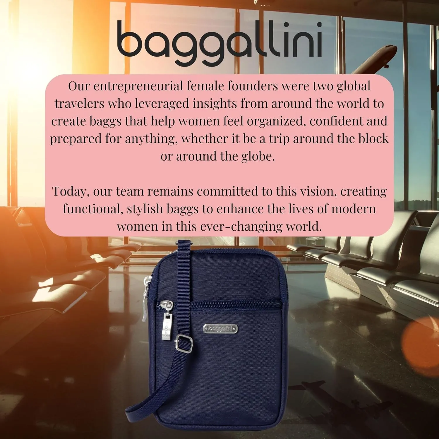 Baggallini Women's Essential Mini Crossbody Bag