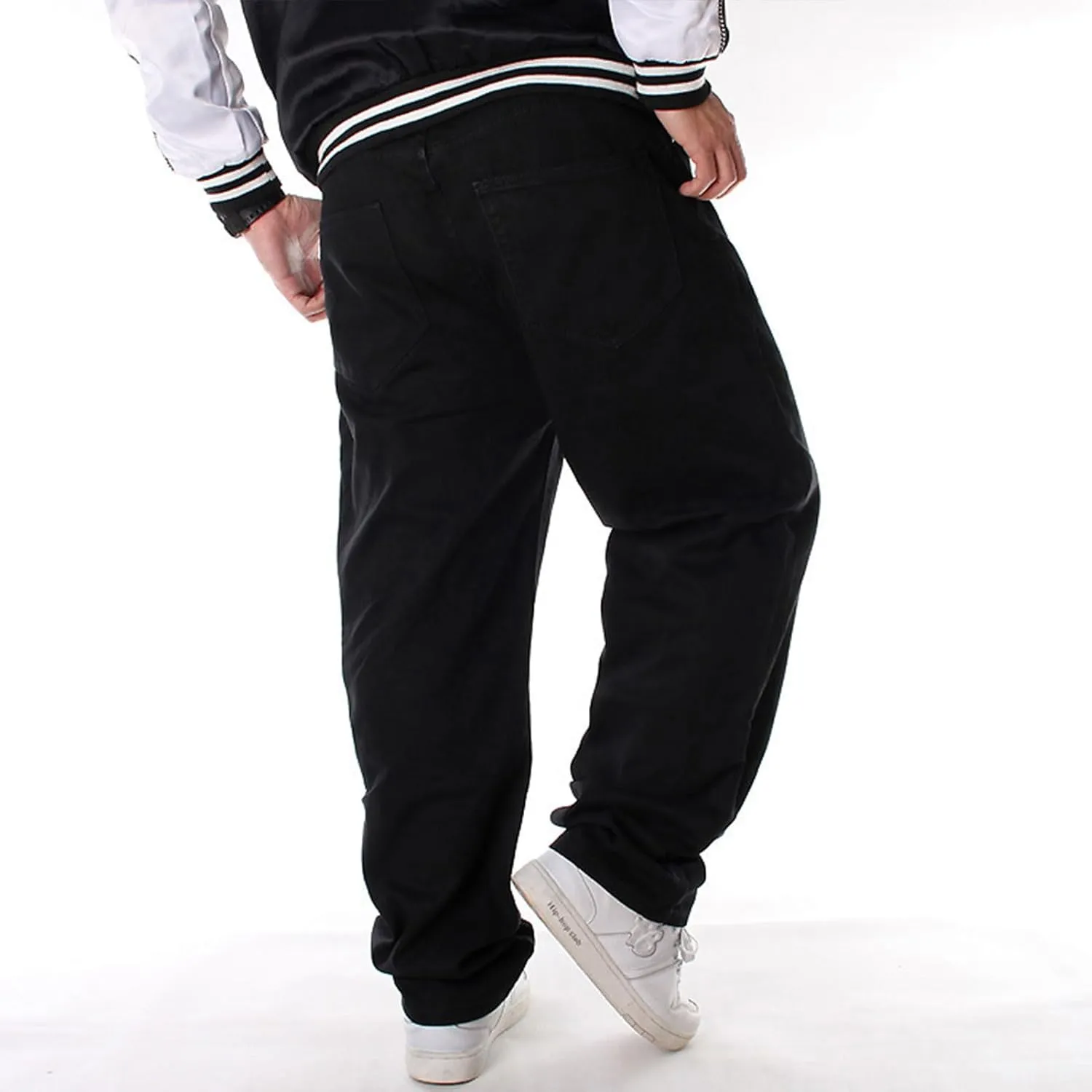 Baggy Pants Y2k Skater Jeans Wide Leg Jeans Men White Oversized Jeans