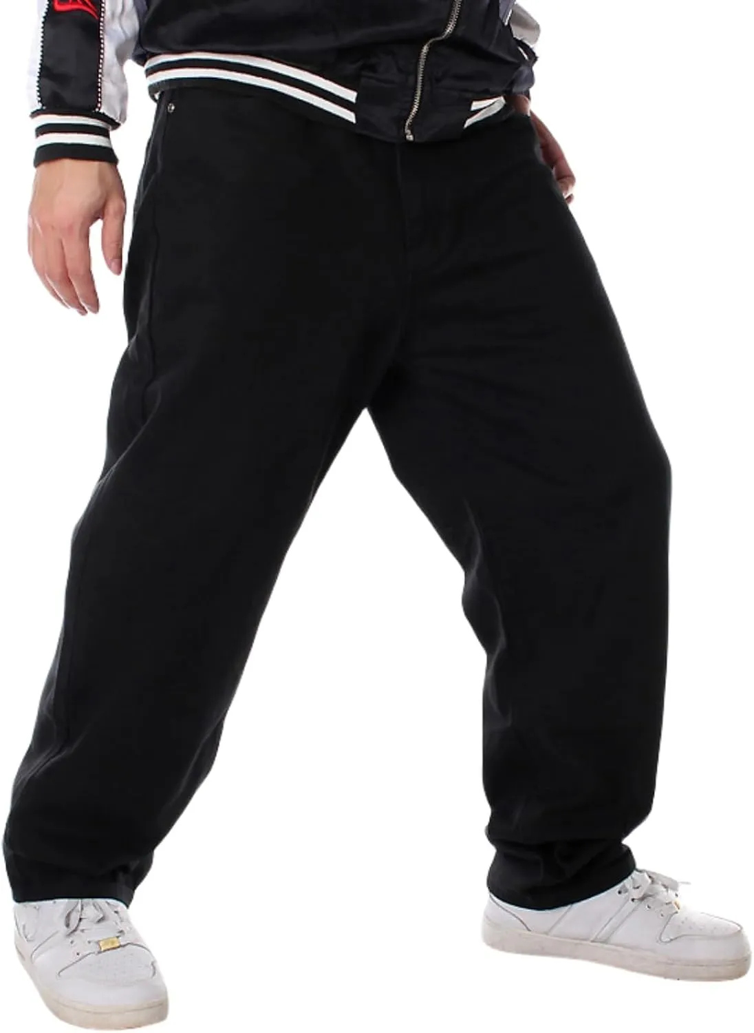 Baggy Pants Y2k Skater Jeans Wide Leg Jeans Men White Oversized Jeans