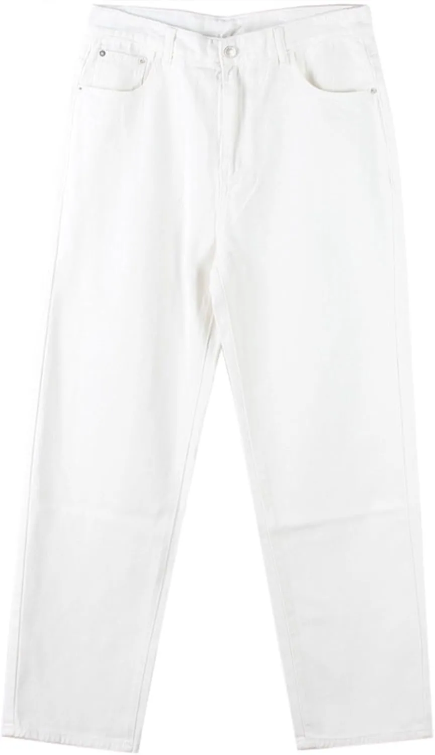 Baggy Pants Y2k Skater Jeans Wide Leg Jeans Men White Oversized Jeans
