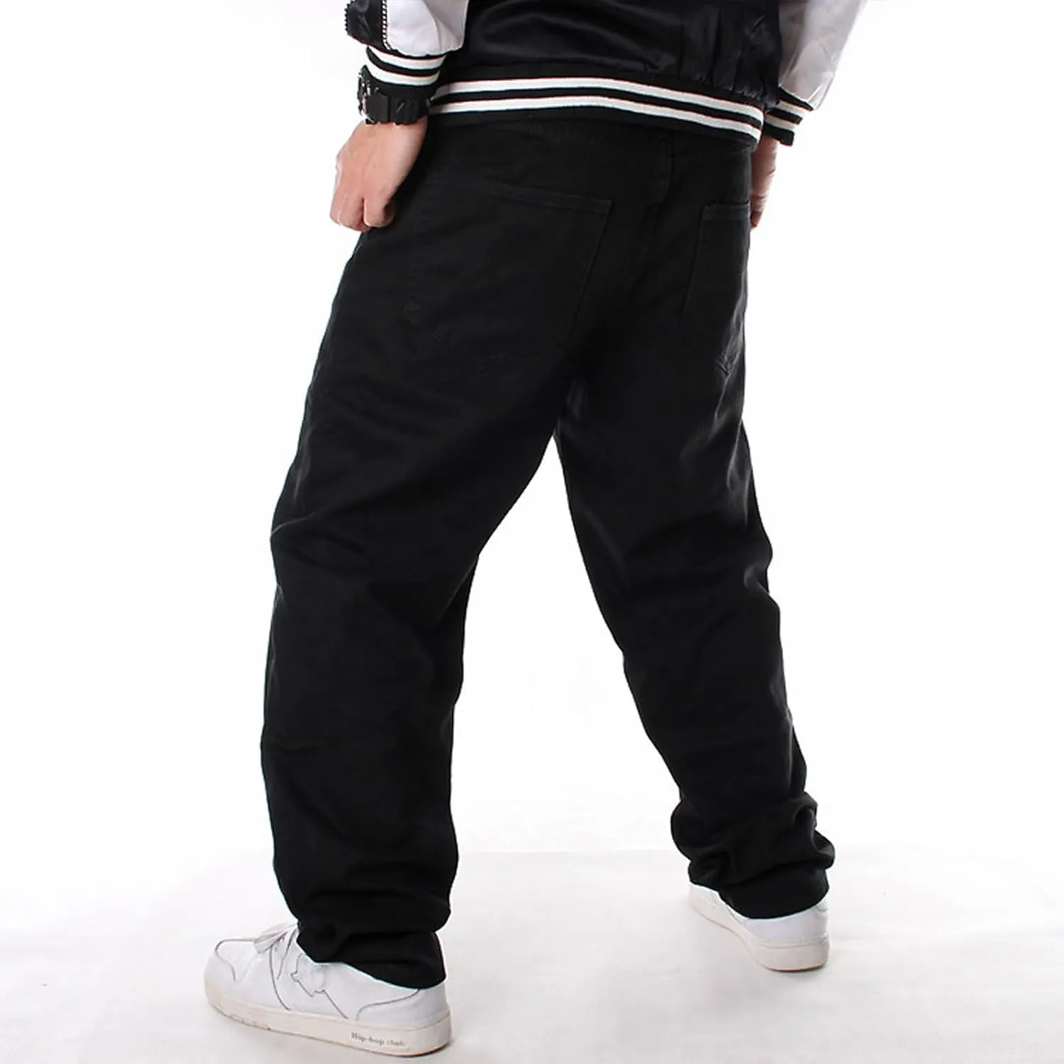 Baggy Pants Y2k Skater Jeans Wide Leg Jeans Men White Oversized Jeans