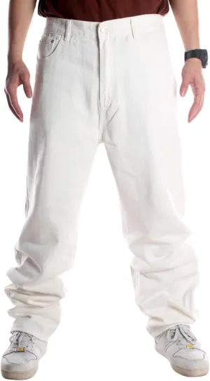 Baggy Pants Y2k Skater Jeans Wide Leg Jeans Men White Oversized Jeans
