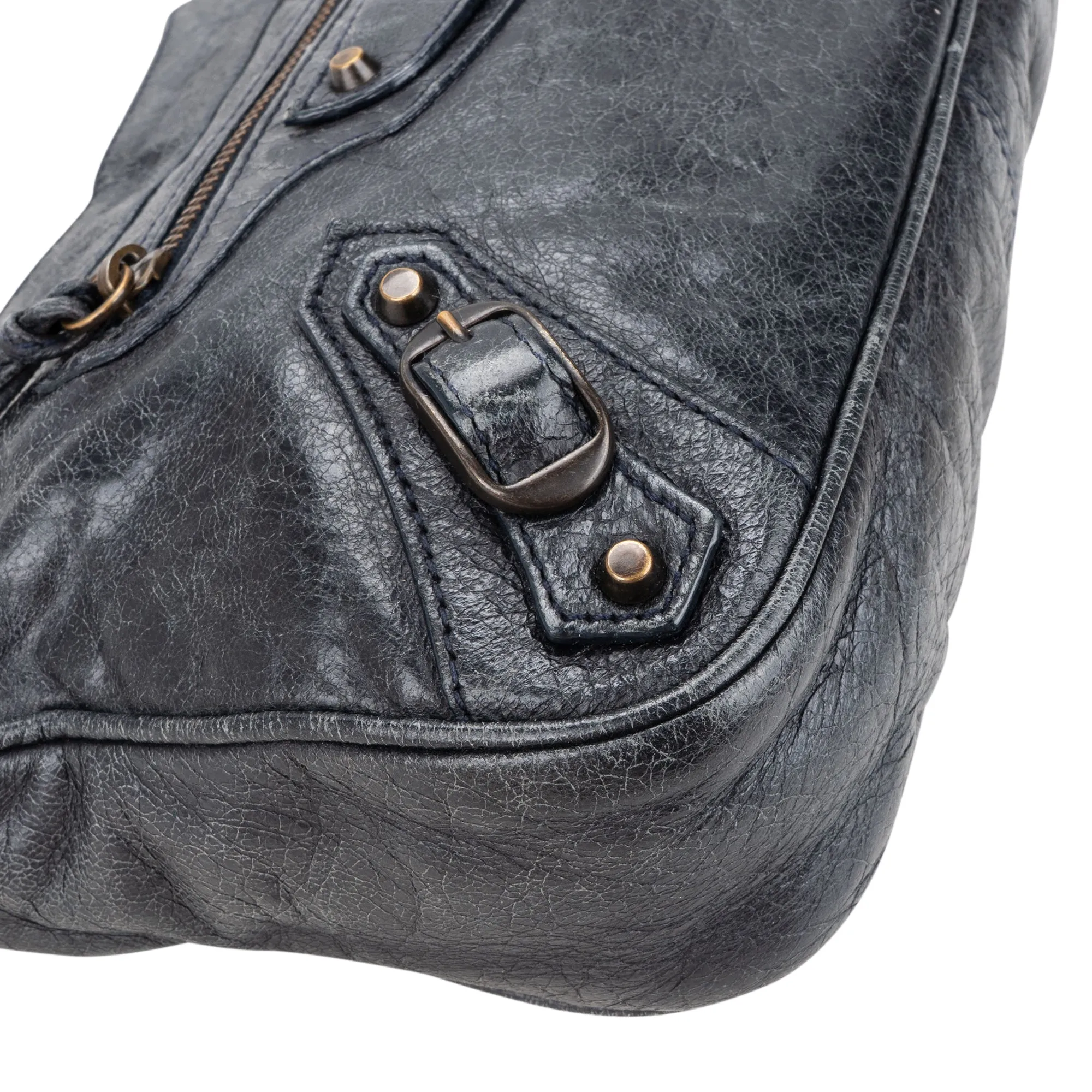 Balenciaga Leather Mini City Crossbody Bag