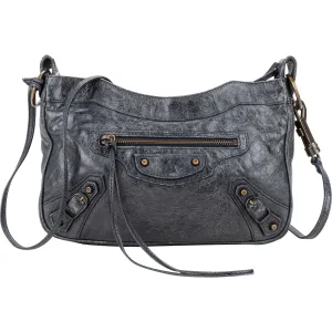 Balenciaga Leather Mini City Crossbody Bag