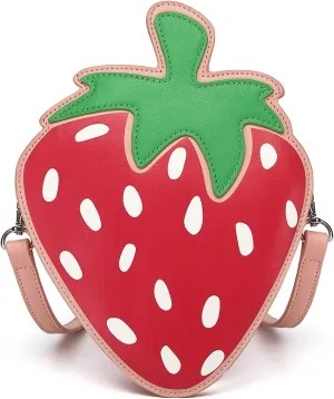 Barabum Latest Novelty Cute Strawberry Purse,Shoulder Mini Bag for Women