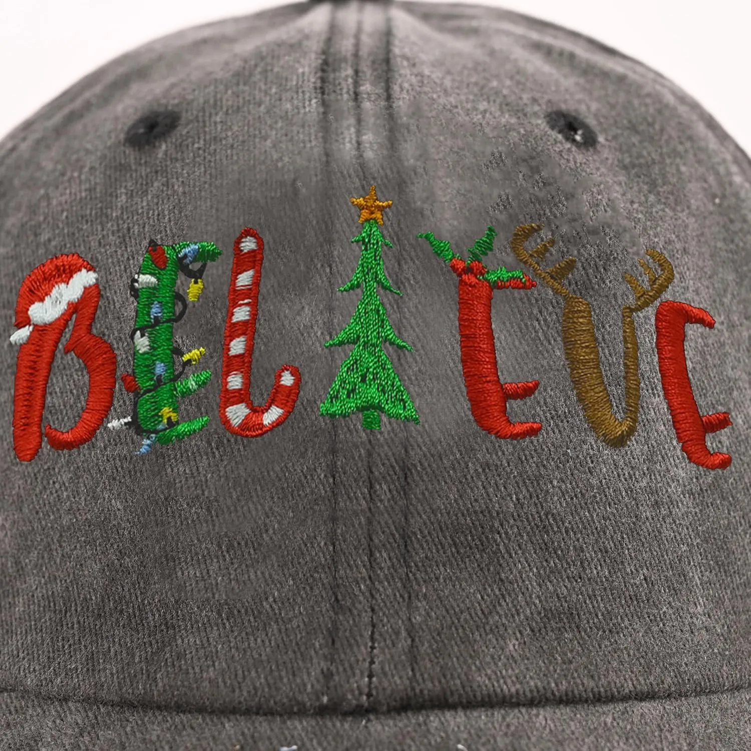 Baseball Cap for Women Men Embroidery Adjustable Washed Distressed Trucker Hat