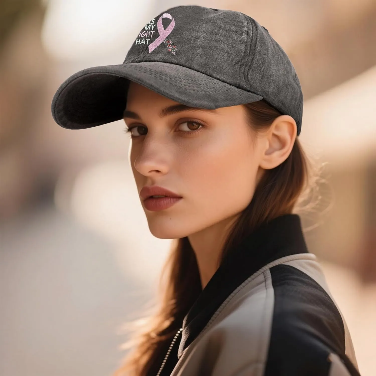 Baseball Cap for Women Men Embroidery Adjustable Washed Distressed Trucker Hat