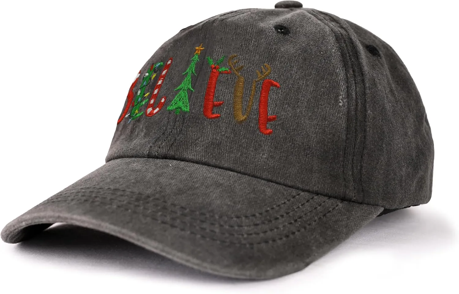 Baseball Cap for Women Men Embroidery Adjustable Washed Distressed Trucker Hat
