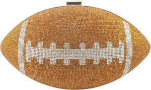 Basketball Clutch Purse with Rhinestone Bling Ball Play Purse for Women