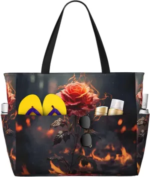 Beach Tote Bag for Women Oversized Travel Weekender Bags Skate boards Waterproof Pool Bag Beach Accessories