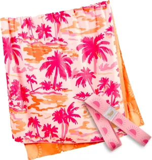 Beach Towel Set Microfiber Quick Dry Towel Extra Large Sand and Water Resistant Oversized for Pool or Beach Chairs 3 Piece Set with Matching Bag and Stay Put Band