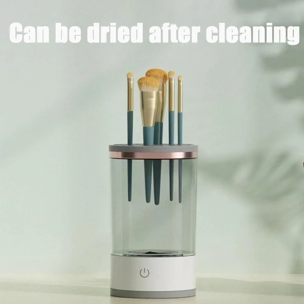 Beauty Cosmetic Brush Cleaner, 2025 New The Cozy Luna Brush Cleaner, Beauty Cosmetic Brush Cleaner, Electric Makeup Brush Cleaner Machine for All Size Brushes (1Pcs Transparent)