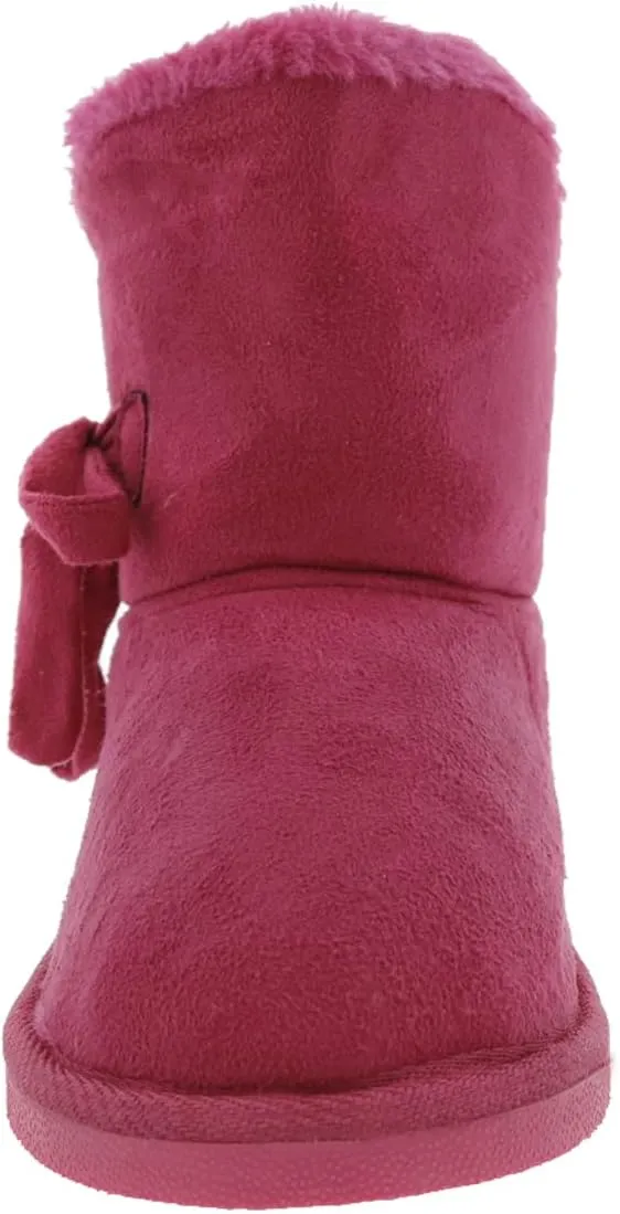 Bellini Ace Women's Short Microsuede Winter Boot With Bow