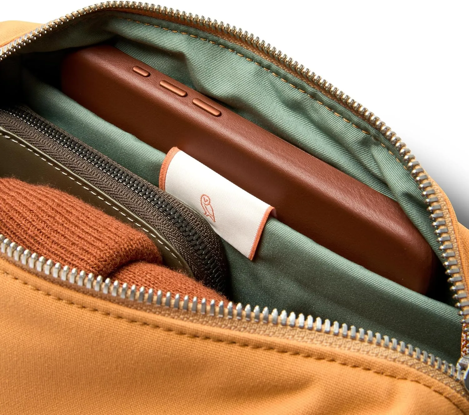 Bellroy Classic Sling (everyday 3 liter minimalist crossbody bag with internal organization, adjustable crossbody strap, and auto-compression system) - Butterscotch