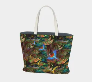 Birds Flickering Tote Bag
